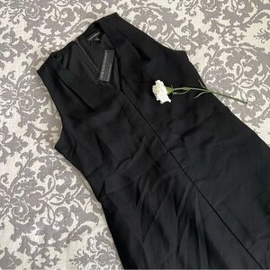 Banana Republic Black Sleeveless A-Line Midi Dress size 10 NEW WITH TAGS
